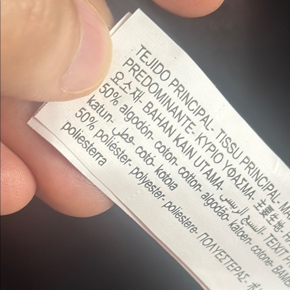 Zara Black and White Trim Mock-Neck Long Sleeve Tee Size Large - Picture 10 of 11